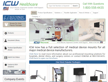 Tablet Screenshot of icwhealthcare.com